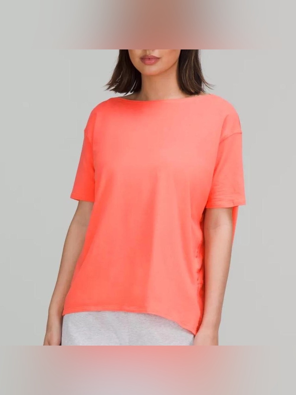 🌸 Lululemon Back in Action Shirt – Watermelon | Size 6 | Oversized Fit